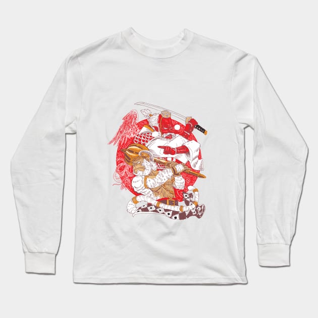 Tengu and Anoman Long Sleeve T-Shirt by iwansulis